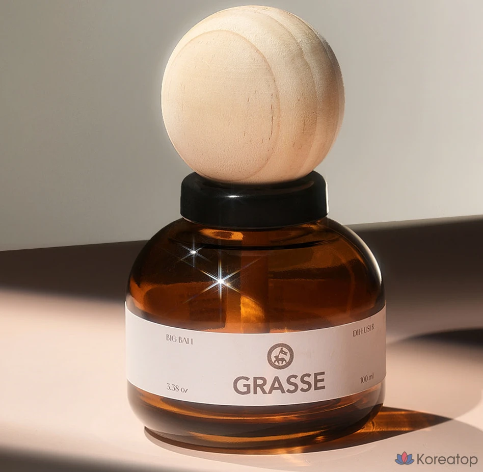 Диффузор для автомобиля Bullsone Grass Big Ball, аромат Orange Blossom, 100 мл, 1 шт.