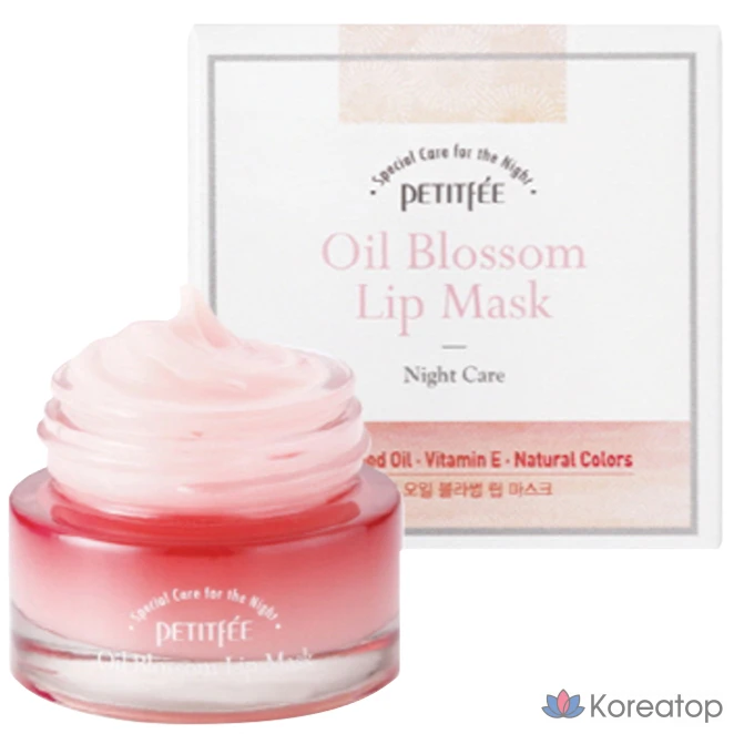 Тканевая маска для губ Petitfee Camellia Oil Blossom Lip Mask, 15 г, 1 шт.