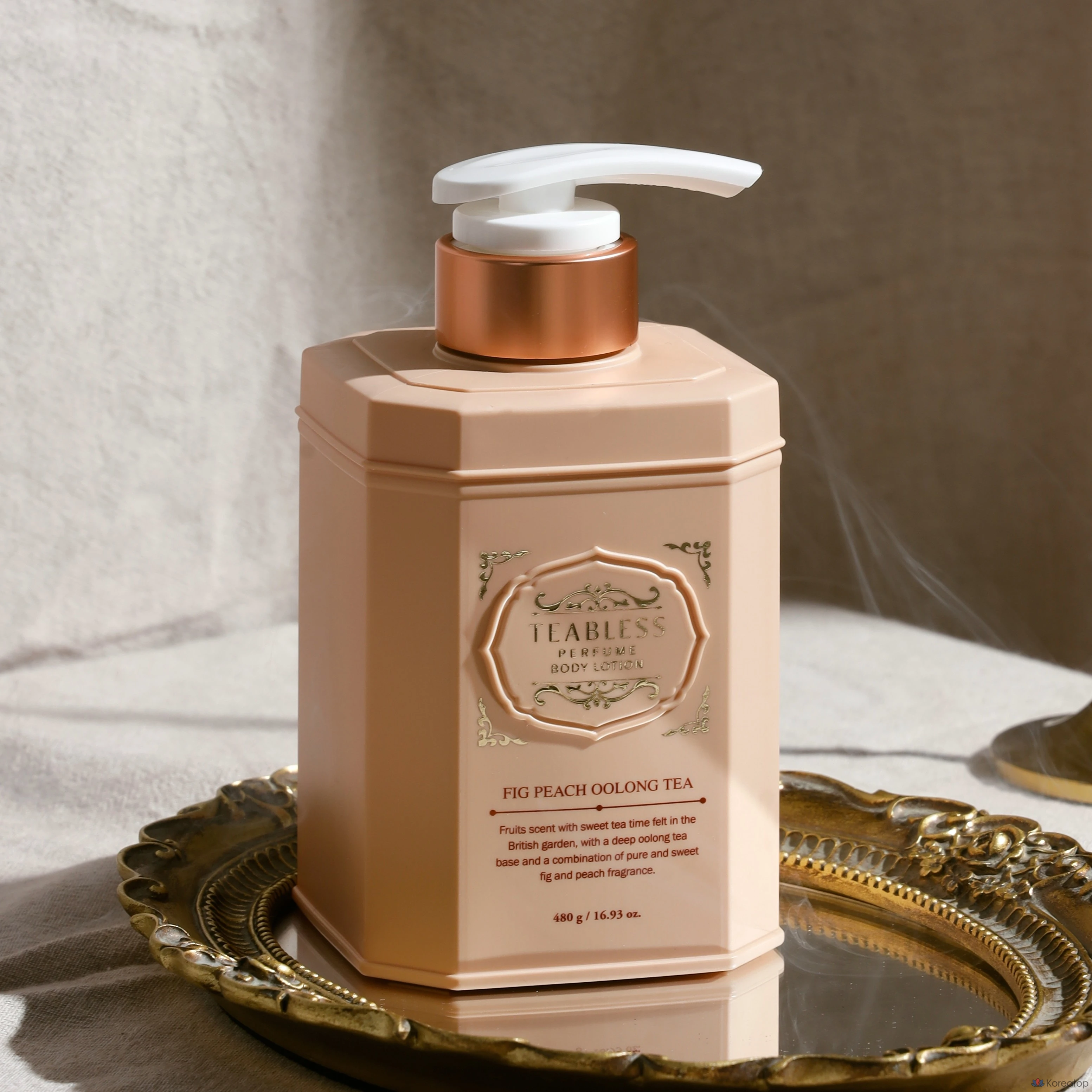 Лосьон для тела TEABLESS Perfume Body Lotion Pig Peach Oolong Tea, 480 г, 1 шт.