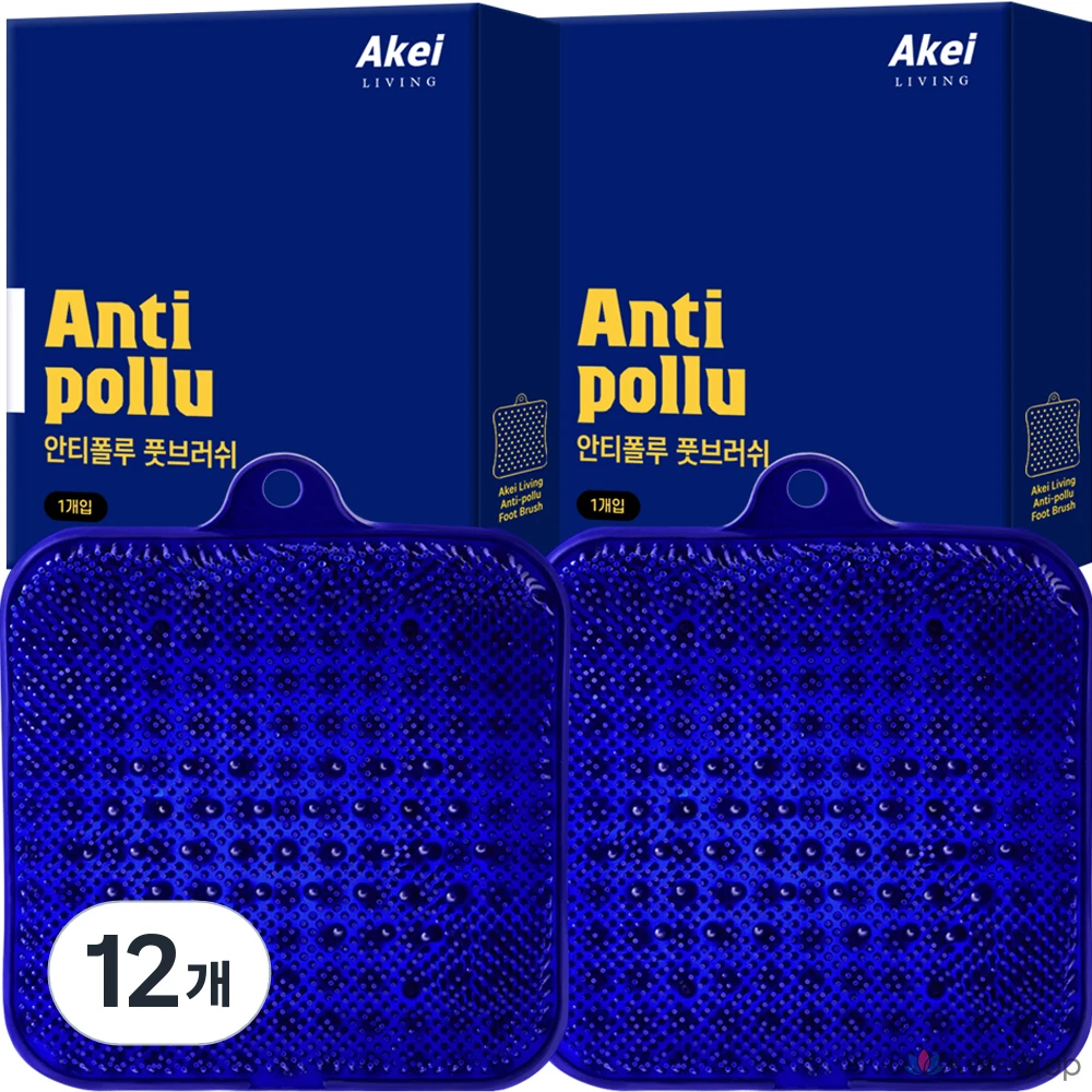 Щетка для ног Akei Derma+ Living Anti-Pollution Foot Brush, 12 шт.
