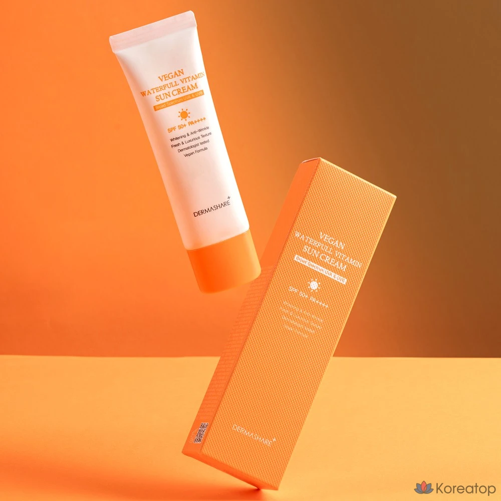 Солнцезащитный крем Dermashare Waterful Vitamin Sun Cream SPF50+ PA++++, 50 г, 1 шт.