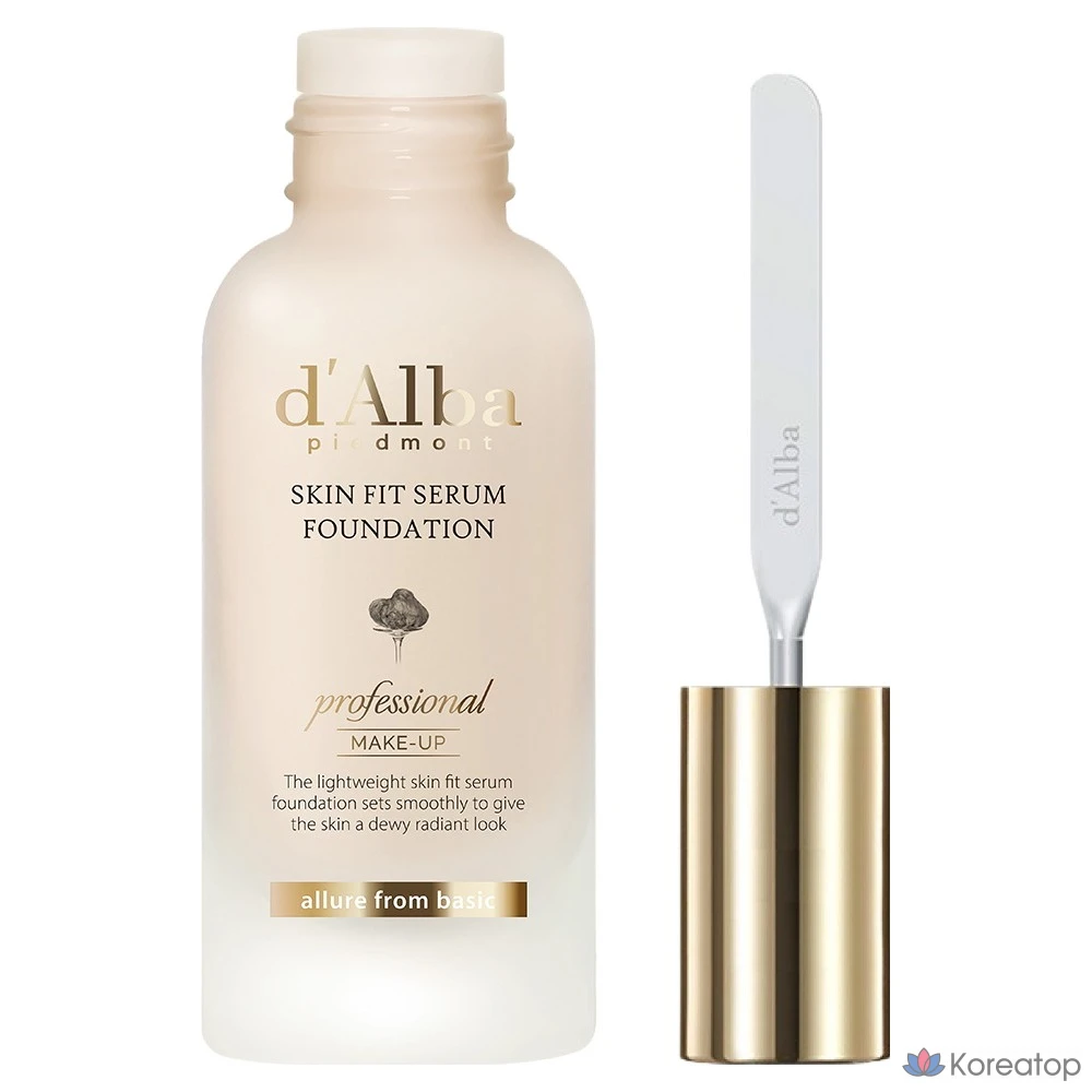 Тонер d'Alba Skin Fit Serum Spatula Foundation, оттенок 19, 40 мл, 1 шт.
