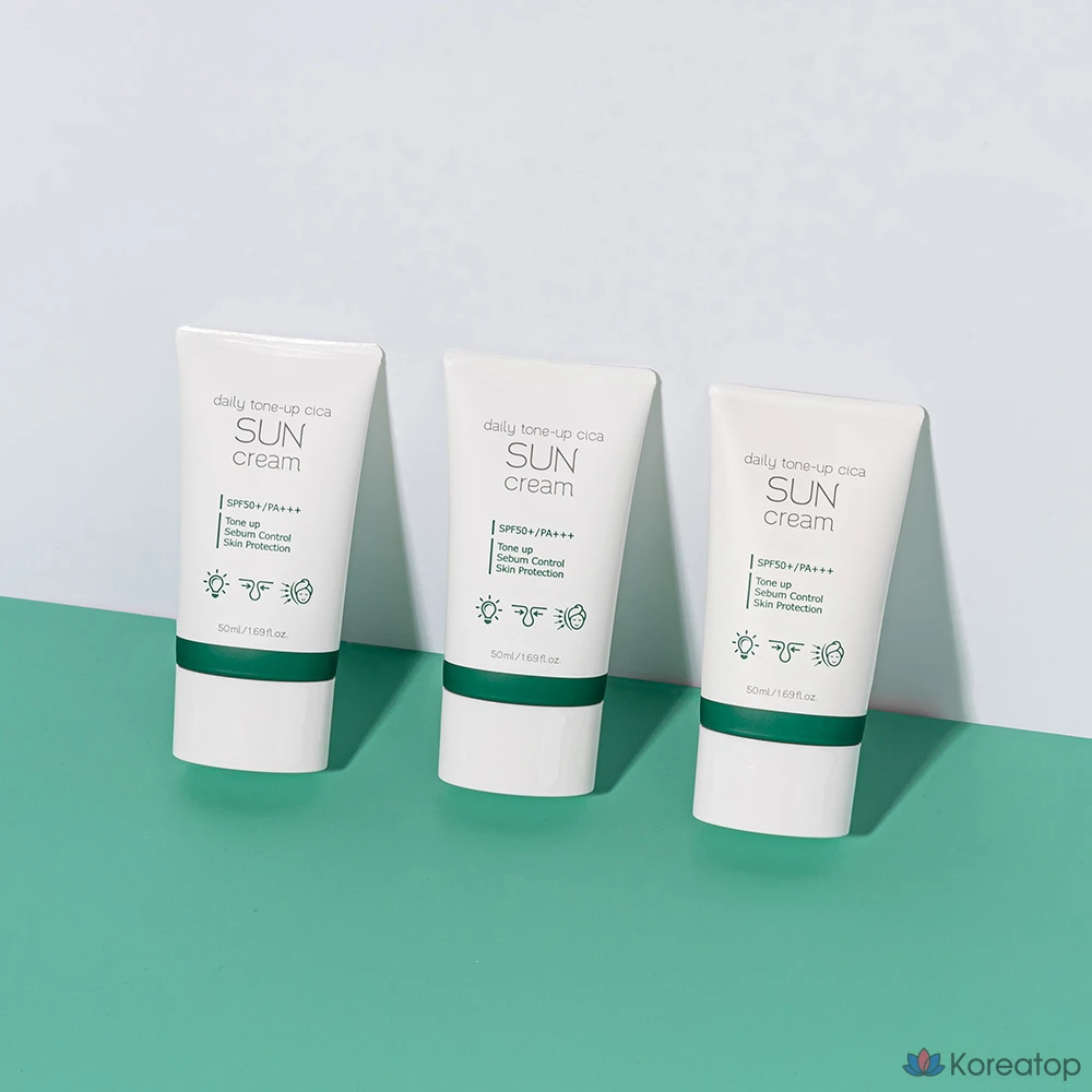 Солнцезащитный крем Prreti Daily Tone-Up Cica Sun Cream SPF50+ PA+++, 50 мл, 1 шт.
