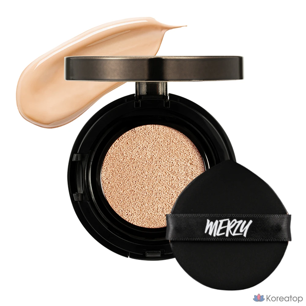 Кушон MERZY The First Glow Cushion Foundation, оттенок 23N Sand, 13 г, 1 шт.