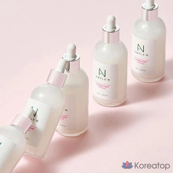 Набор для ухода AMPLE:N Peptide Shot Ampoule 100ml + Ceramide Shot Ampoule 100ml + Ceramide Shot Cream 50ml, 1 шт.