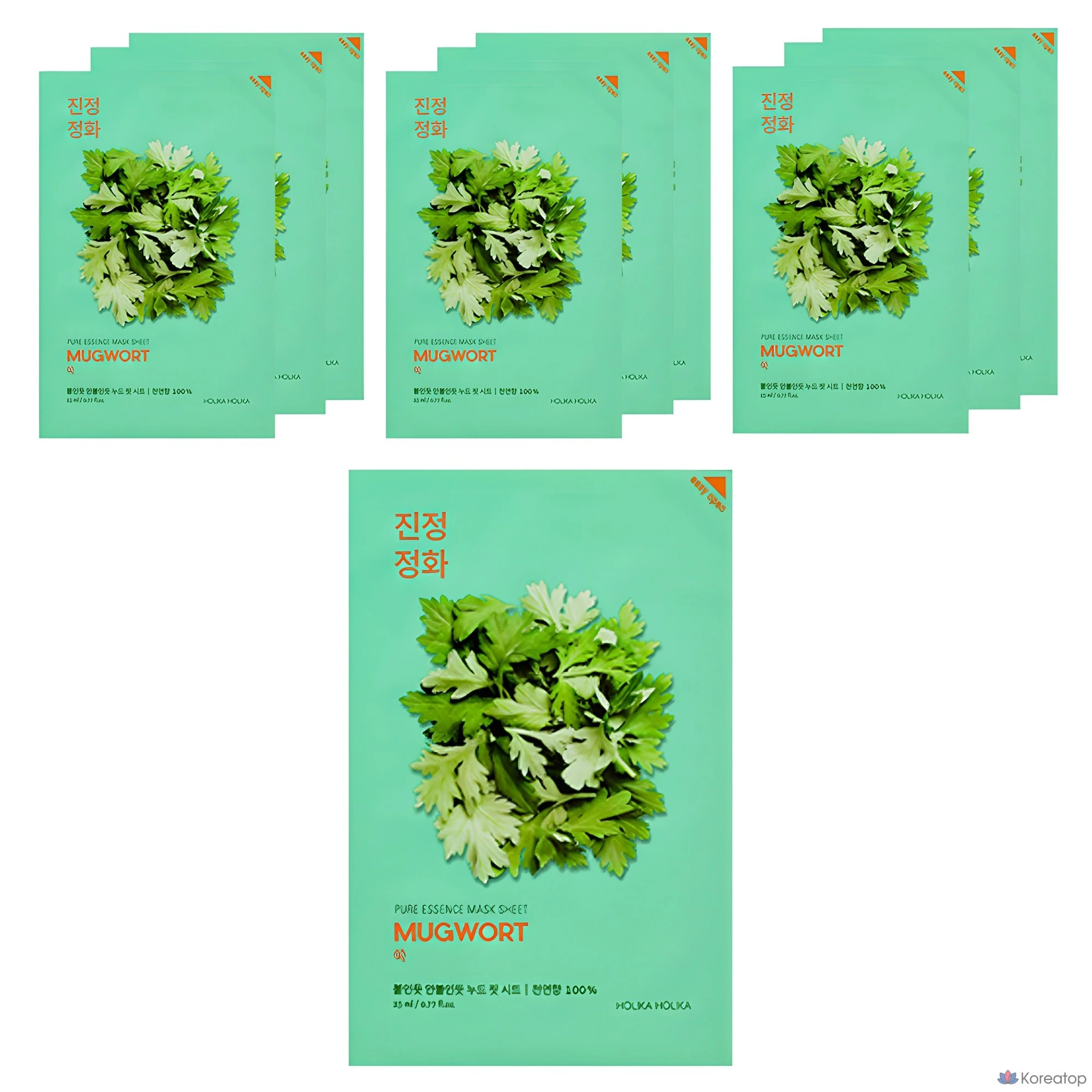 Тканевая маска для лица Holika Holika Pure Essence Mask Sheet Mugwort, 10 шт.