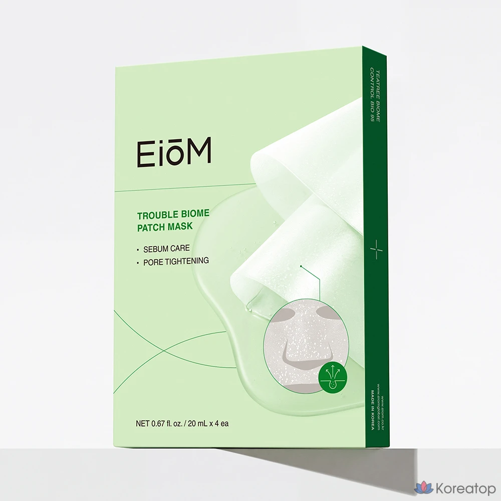 Тканевая маска для лица EIOM Trouble Biome Patch Mask, 4 шт., фото 7