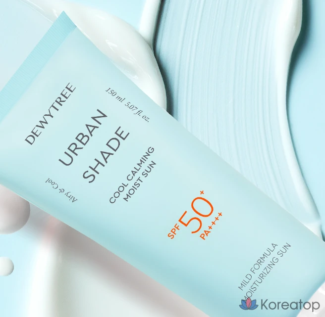 Солнцезащитный крем Dewytree Urban Shade Cool Calming Moisture Sun Cream SPF50+ PA++++, 150 мл, 1 шт.