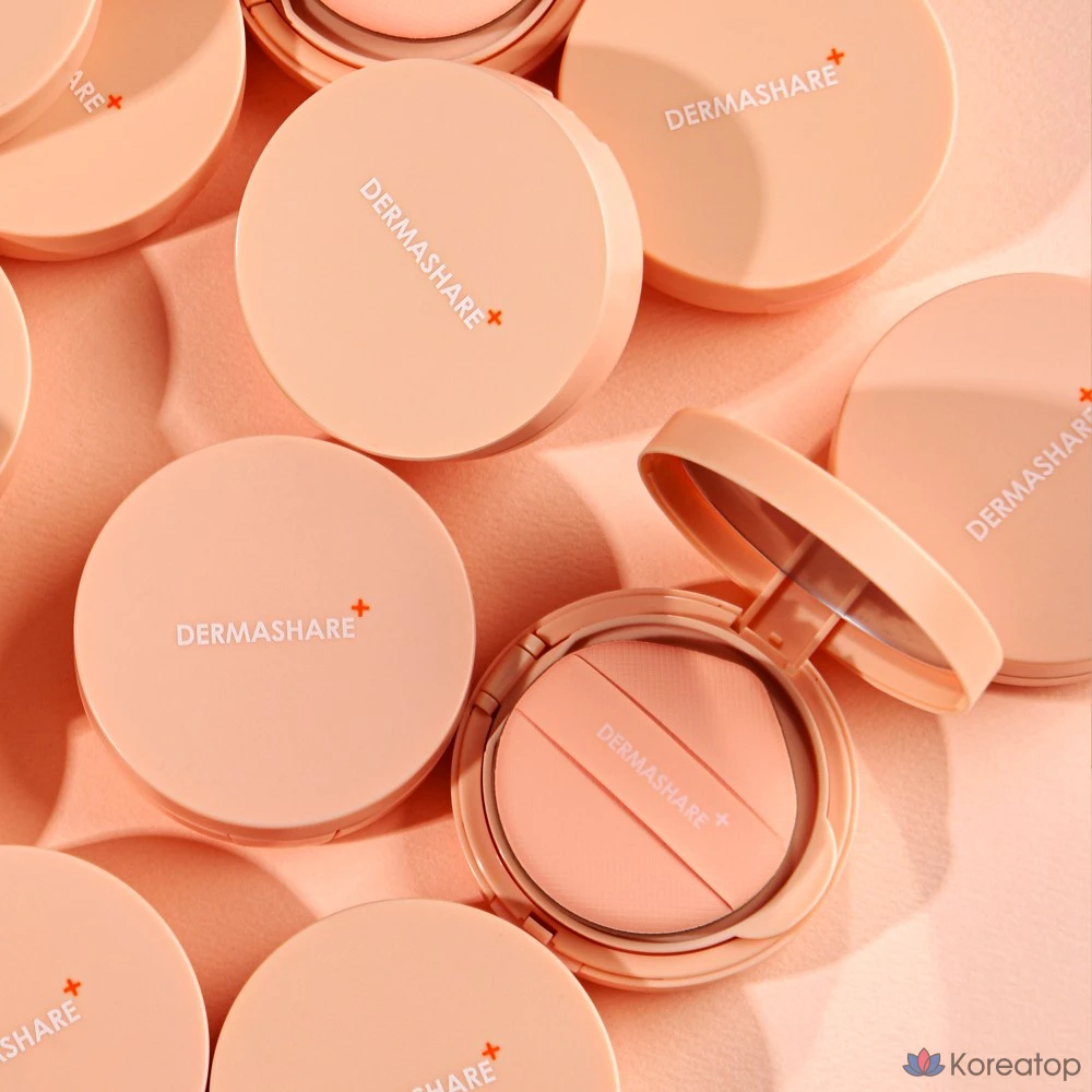 Кушон Dermashare Propolis 25% Longwear Essence Serum Glow Moisture Calming Cushion Foundation, оттенок 21, 15 г + 15 г, 2 шт.