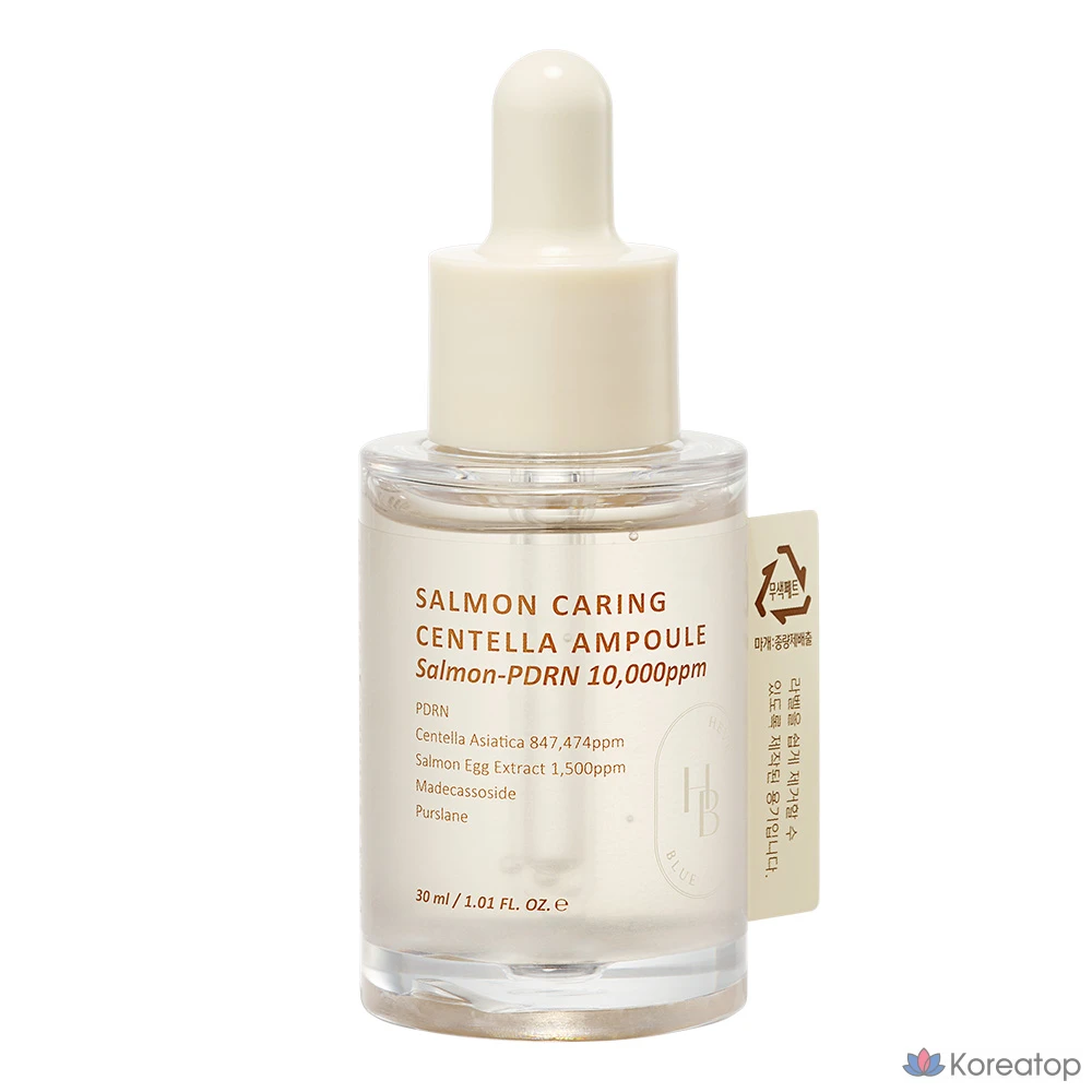 Ампульная сыворотка HEVEBLUE Salmon Caring Centella Ampoule, 30 мл, 1 шт.