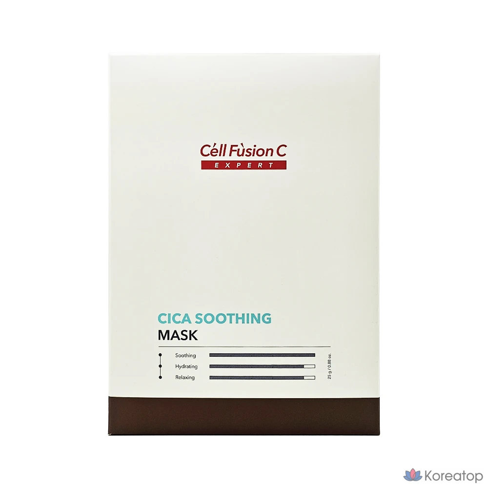 Тканевая маска для лица CELL FUSION C Expert Cica Soothing Mask, 25 г, 10 шт.