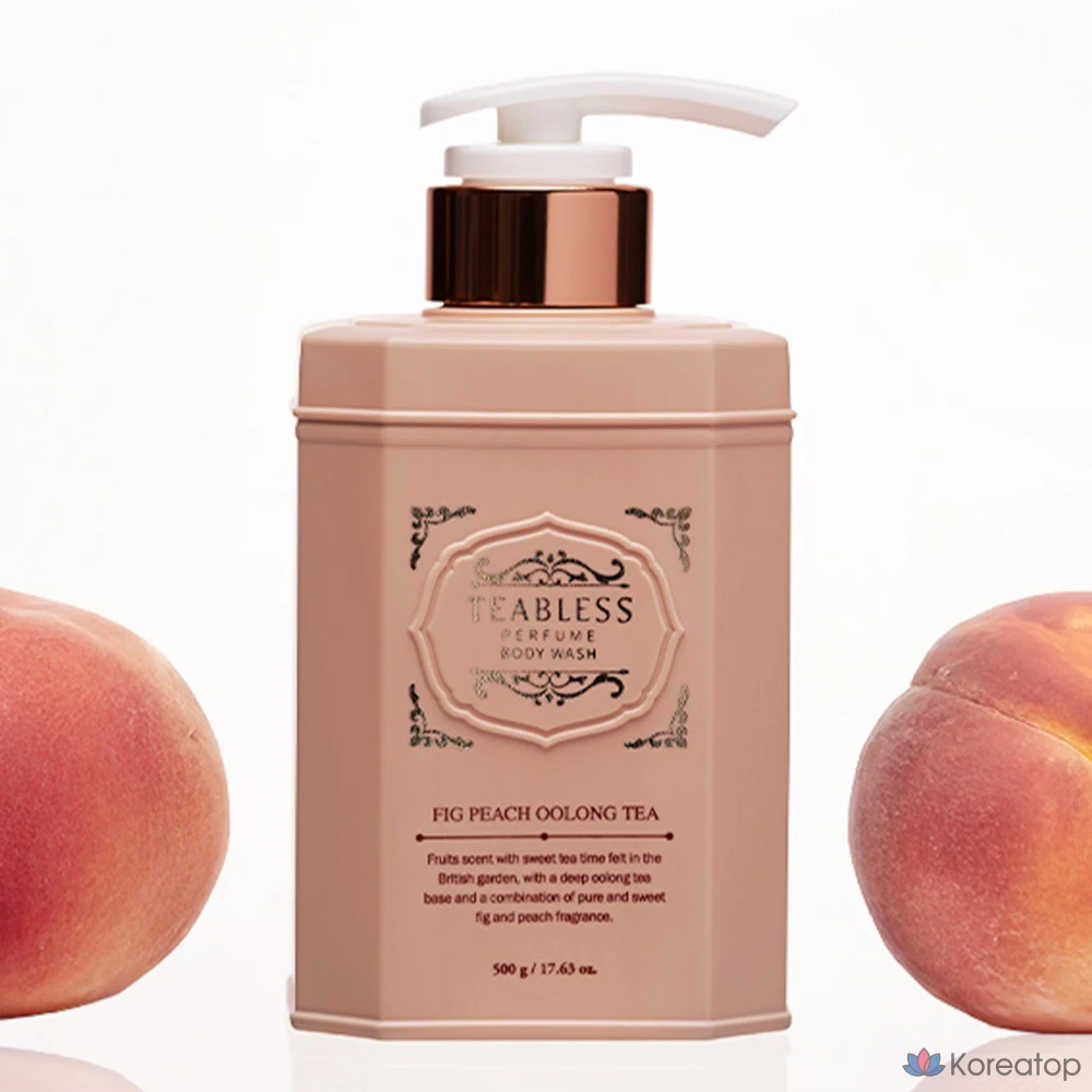 Гель для душа TEABLESS Perfume Body Wash Oolong Tea Fig Peach, 500 г, 1 шт.