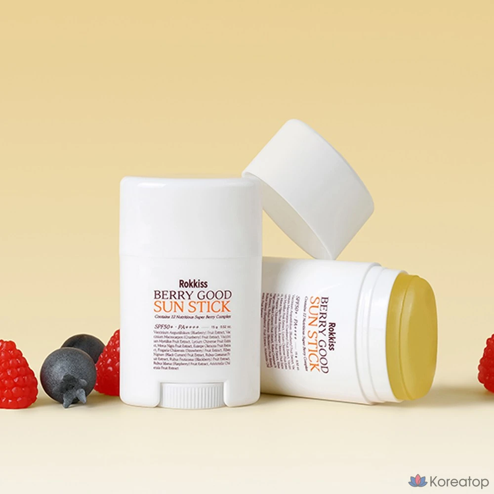 Солнцезащитный стик Rokkiss Berry Good Sun Stick SPF50+ PA++++, 15 г, 1 шт.