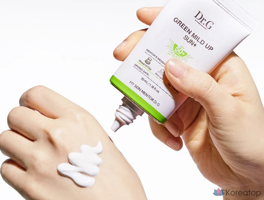 Солнцезащитный крем Dr. G Green Mild Up Plus Sun, SPF50+ PA++++, 35 мл, 1 шт.