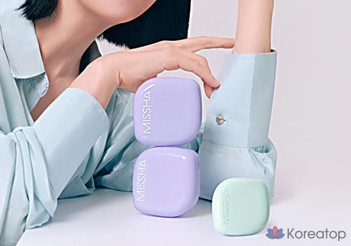 Кушон Missha Layering Fit Fine Phyto-Mucin Serum Cushion Mini, оттенок 21 Cocoon, 5 г, 1 шт.