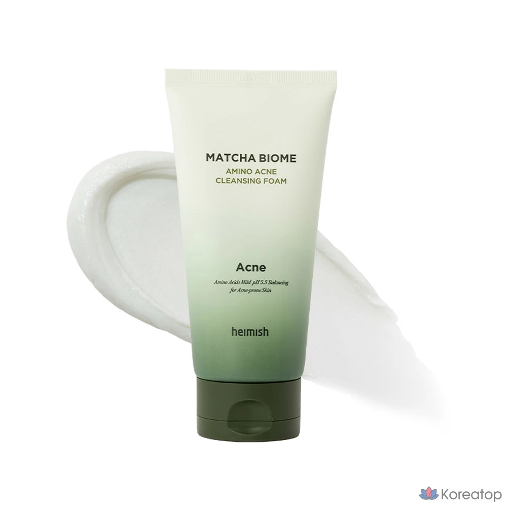 Очищающая пенка Heimish Matcha Biome Amino Acne Cleansing Foam, 150 г, 1 шт.