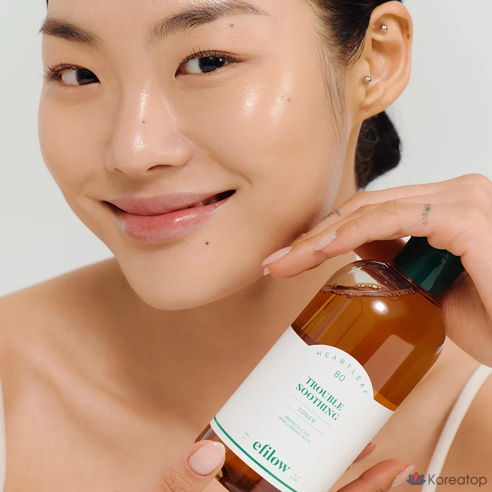 Тонер Efilow Houttuynia Cordata 80 Hyalu Cica Trouble Soothing, 300 мл, 1 шт.