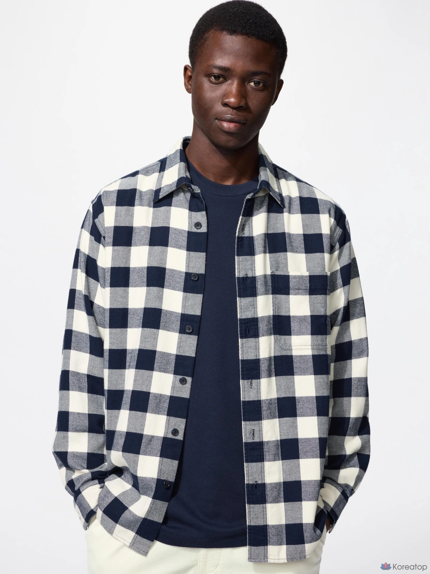 Фланелевая рубашка Uniqlo Block Check