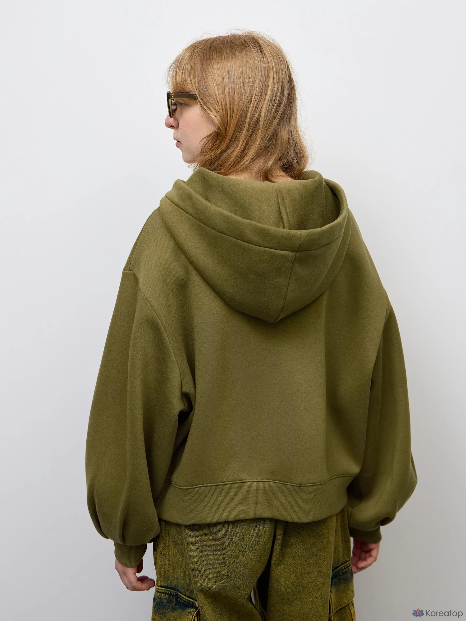 Худи на молнии Uniqlo Sweat Balloon Sleeve Full Zip Hoodie