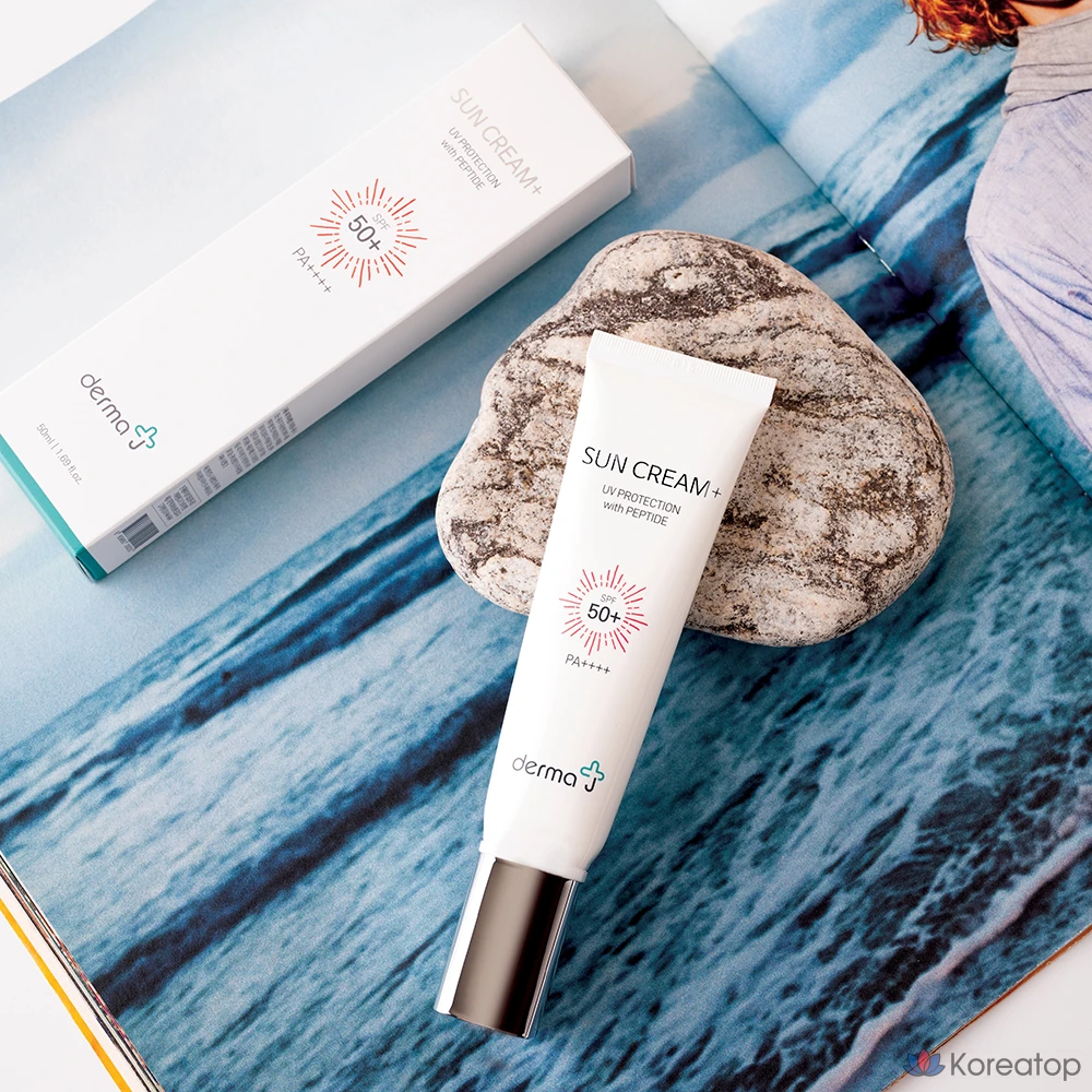 Солнцезащитный крем Derma J Peptastin Sun Cream Plus SPF50+ PA++++, 50 мл, 1 шт.