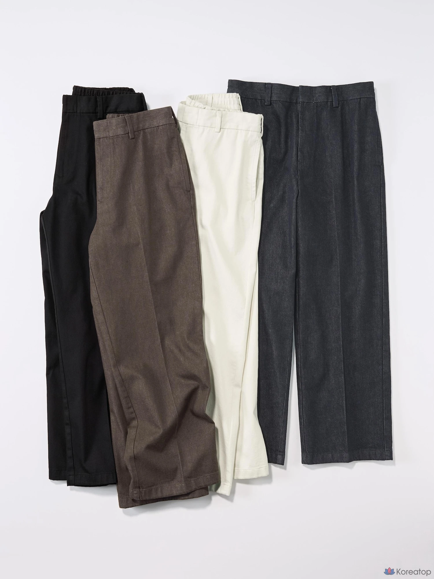Брюки Uniqlo Twill Wide Straight Pants