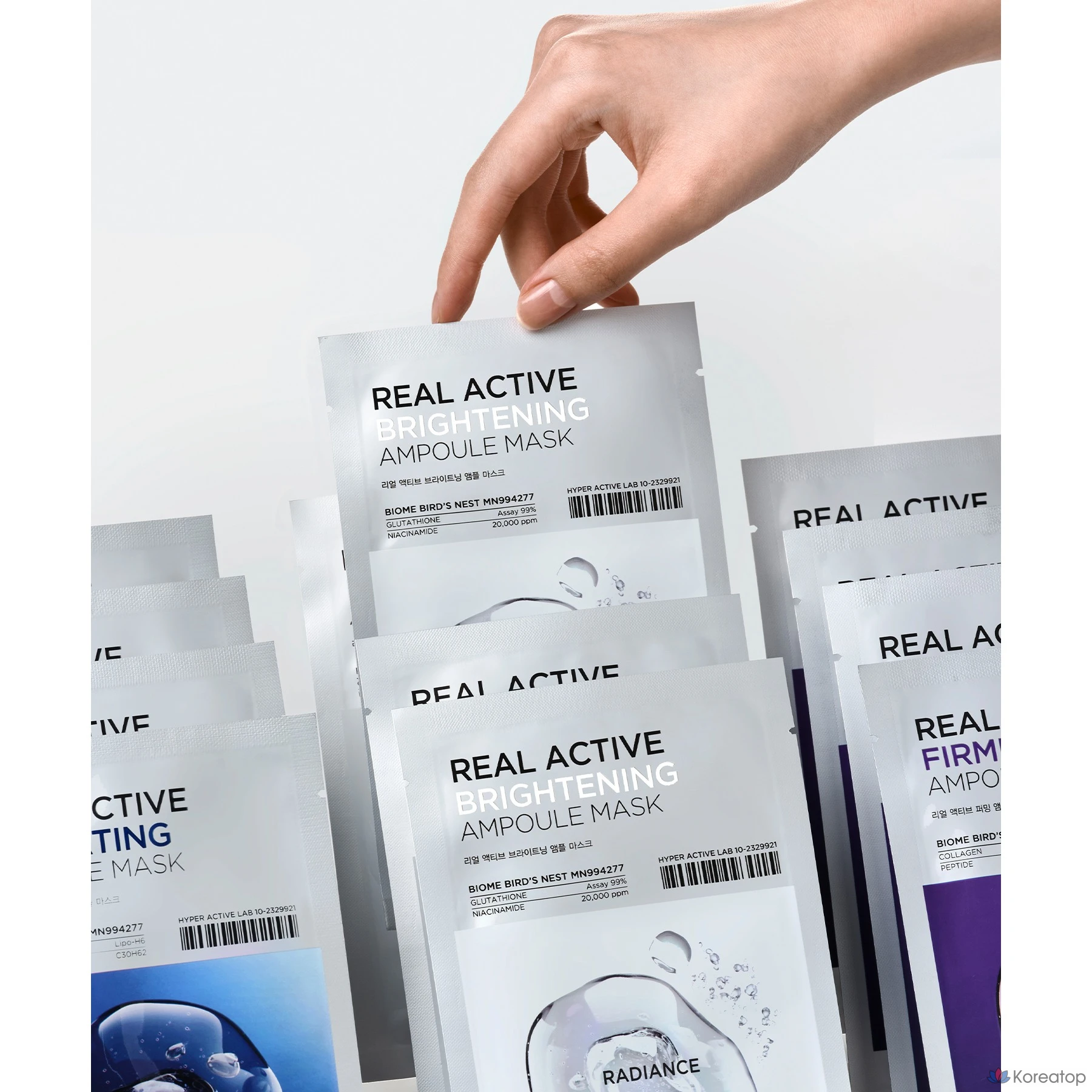 S. N. P. Real Active Brightening Brilliance Ампульная маска в упаковке, 36 штук, 5 штук, фото 3