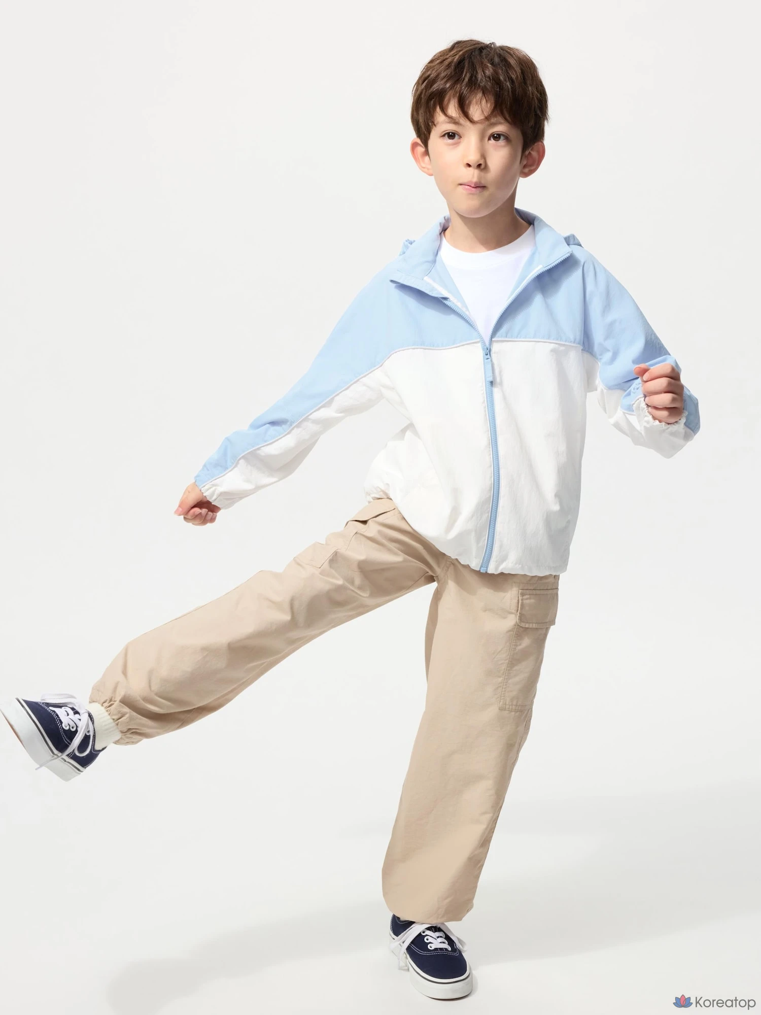 Парка детская Uniqlo Portable UV Protection Parka, Colorblock