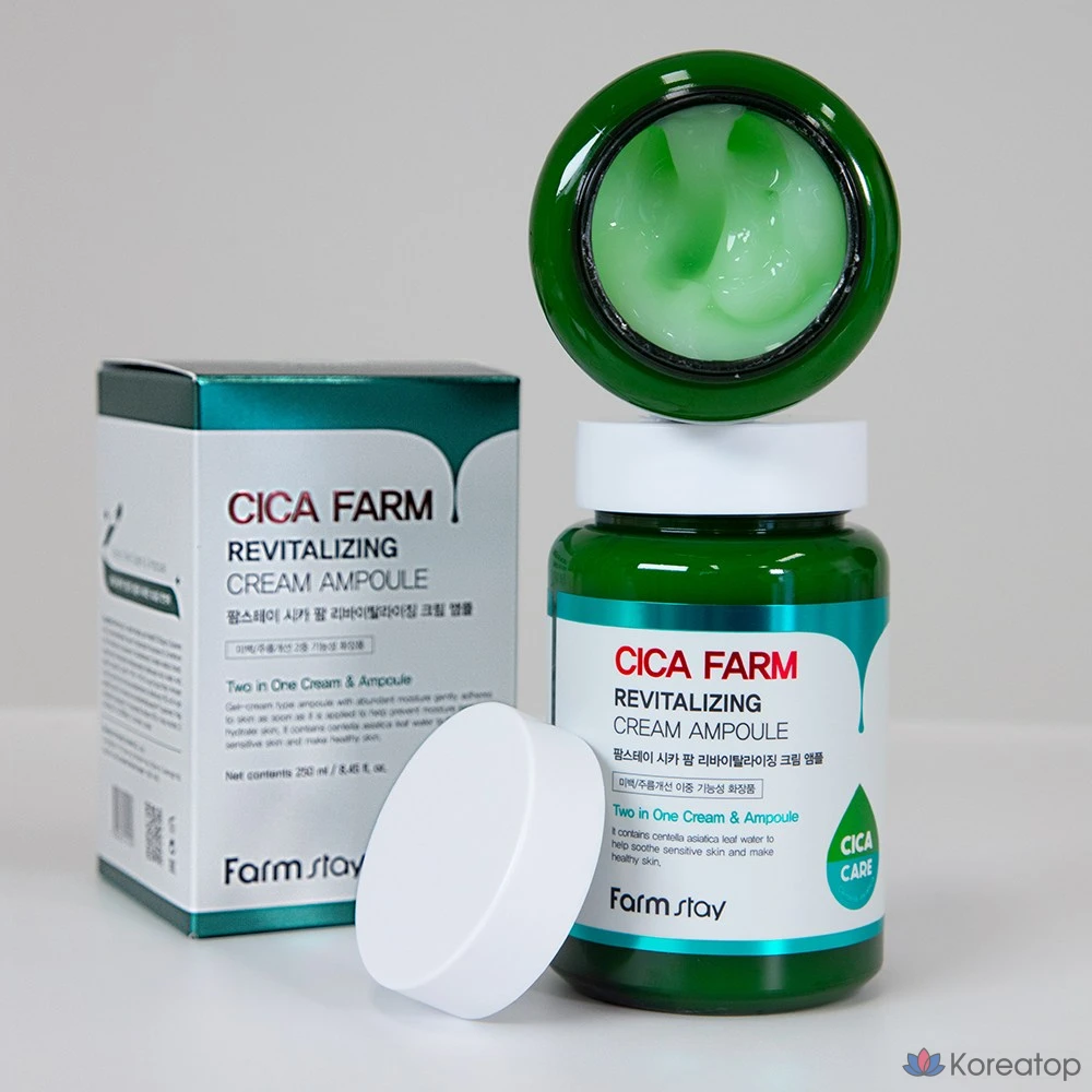 Ампульная сыворотка FarmStay Cica Farm Revitalizing Cream Ampoule, 250 мл, 1 шт.