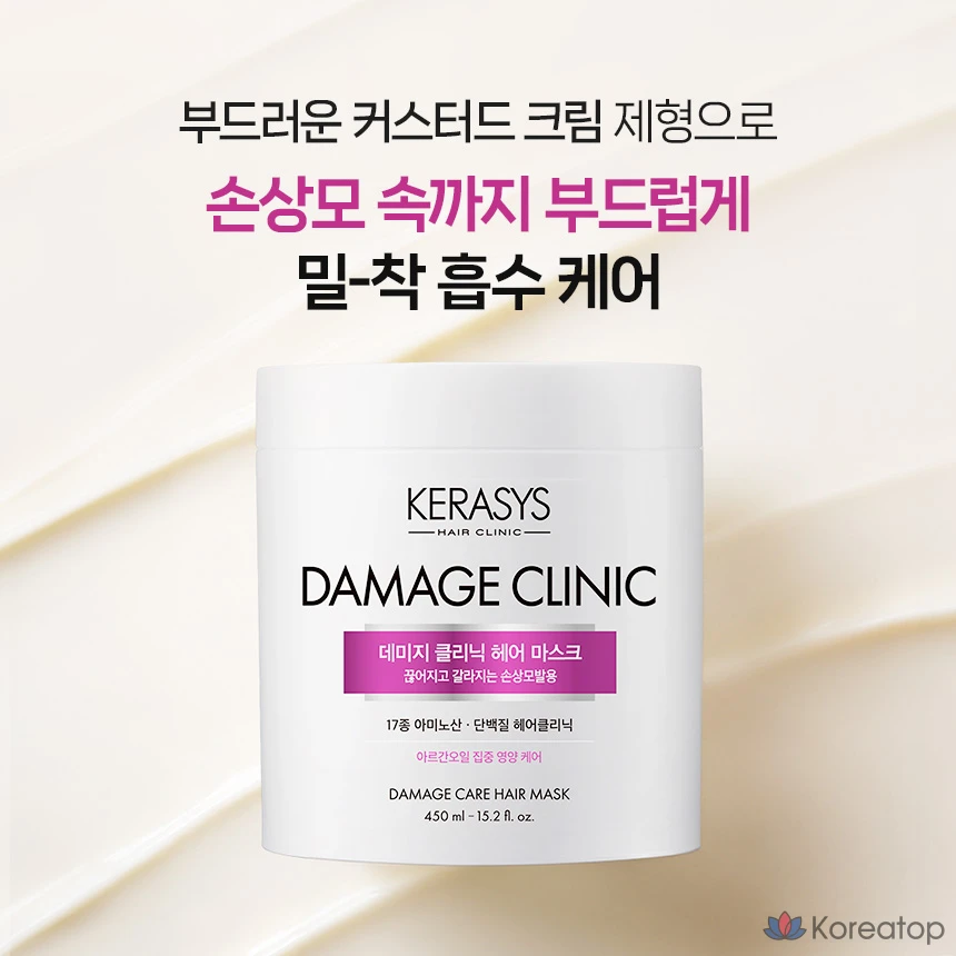 Маска для волос KeraSys Damage Clinic Protein Hair Pack, 450 мл, 1 шт.