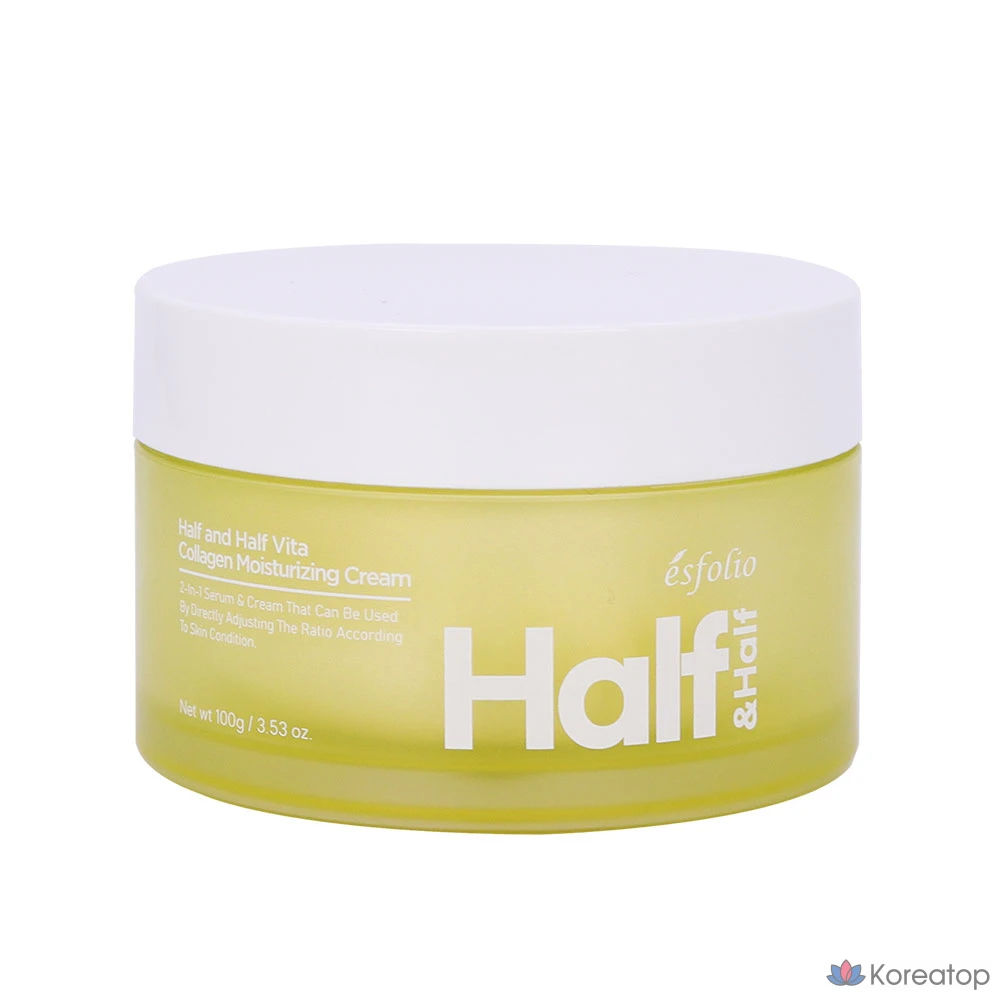 Сыворотка и крем Esfolio Half & Half Vita Collagen Moisture Serum & Cream, 100 г, 1 шт.