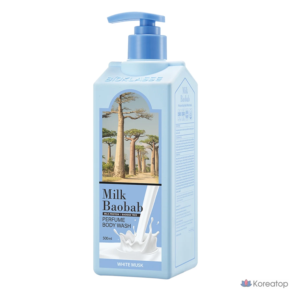 Гель для душа Milk Baobab Perfume Body Wash, аромат White Musk, 500 мл, 1 шт.