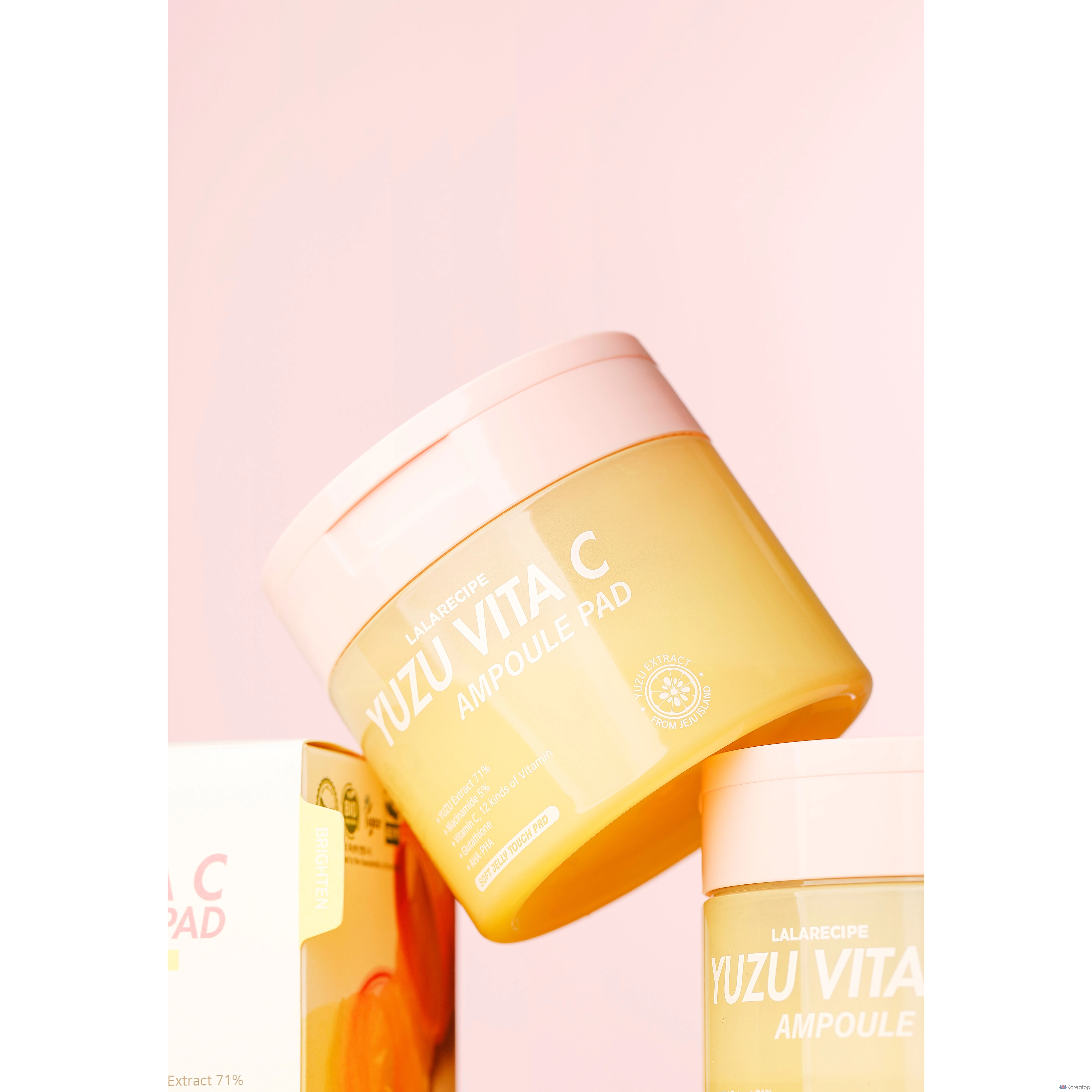 Ампульные пэды LALARECIPE Yuja Vitamin Ampoule Pad, 80 шт.