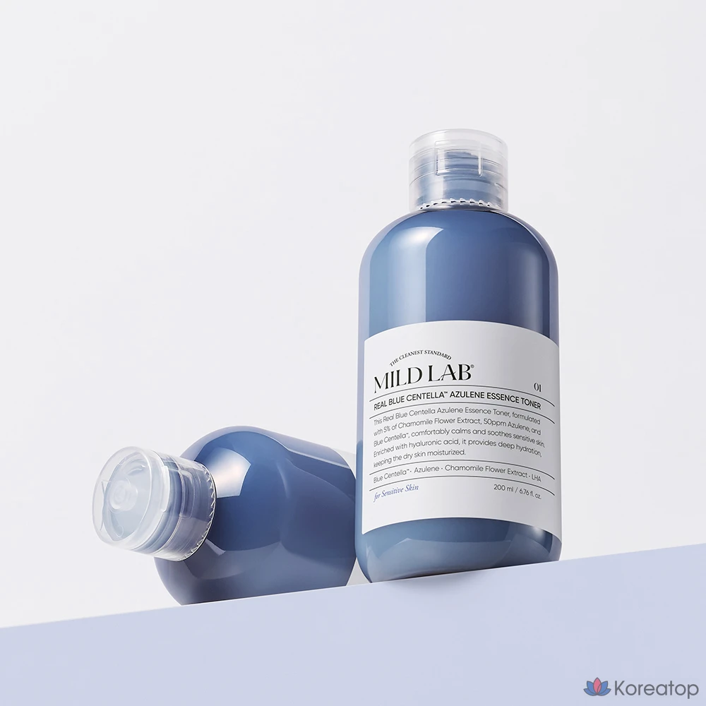 Тонер Mild Lab Real Blue Centella Azulene Essence Toner, 200 мл, 1 шт.