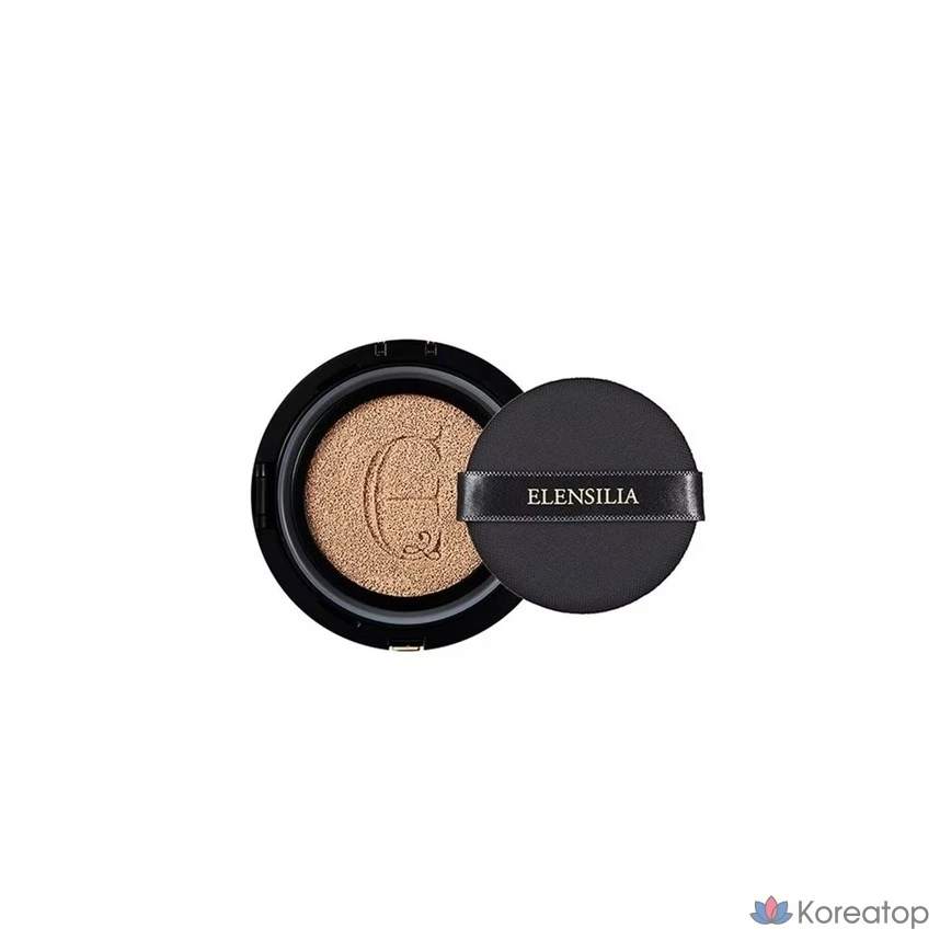 Кушон Elensilia Essence Black Cover Cushion Premium, оттенок 21, 15 г, 1 шт.