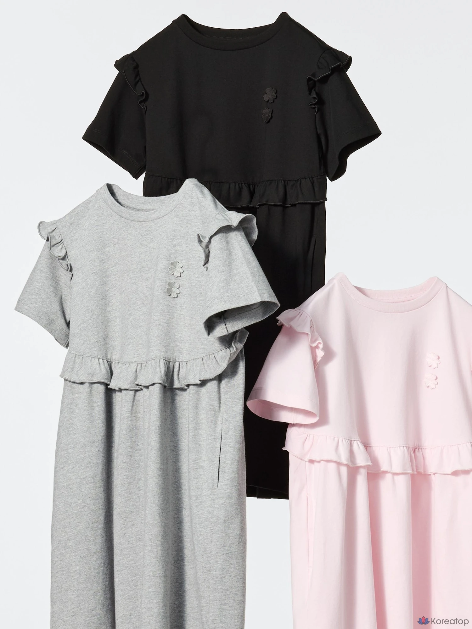 Платье для девочек Uniqlo Frill Dress Short Sleeve