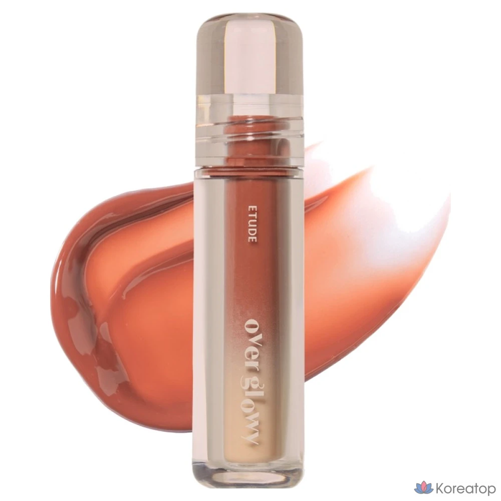 Тинт для губ Etude House Over Glow Tint, оттенок 23 Brown Sugar Syrup, 1 шт.
