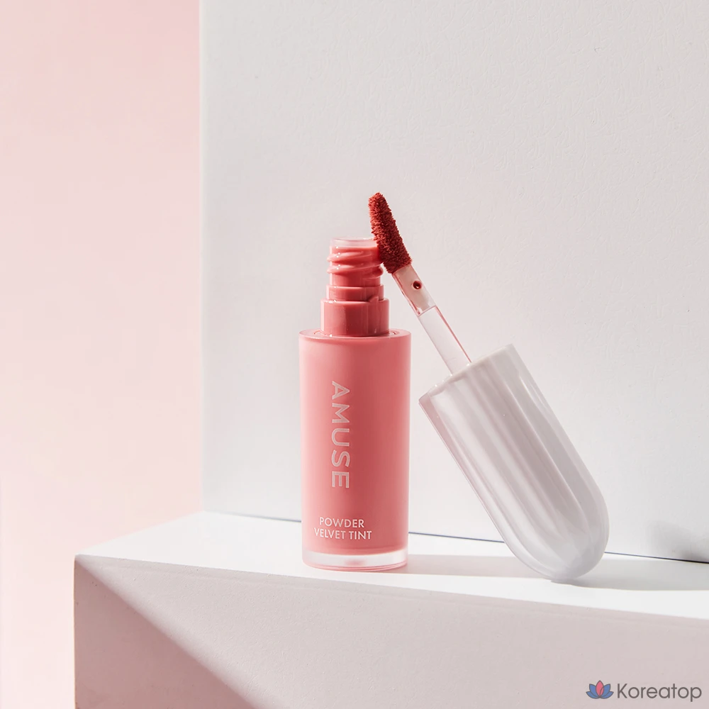 Тинт для губ AMUSE Powder Velvet Tint, оттенок 01 Rare Peach, 1 шт., фото 4
