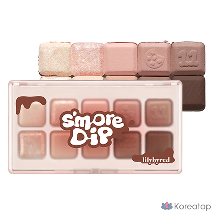 Палетка теней для век Lilybyred Mood Keyboard Eye Palette, оттенок Chocolate Chip S'more, 1 шт.