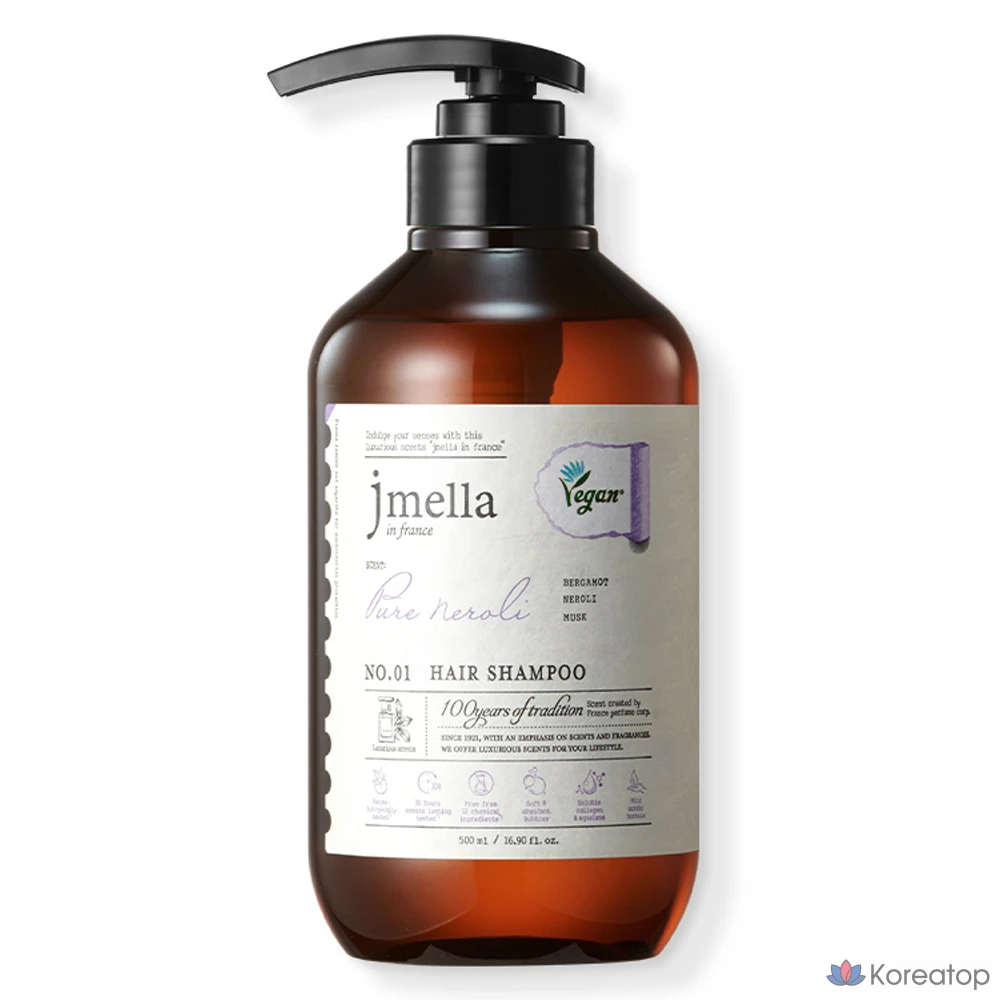 Шампунь Jmella In France Pure Neroli Vegan Hair Shampoo Orange Neroli, 500 мл, 1 шт.