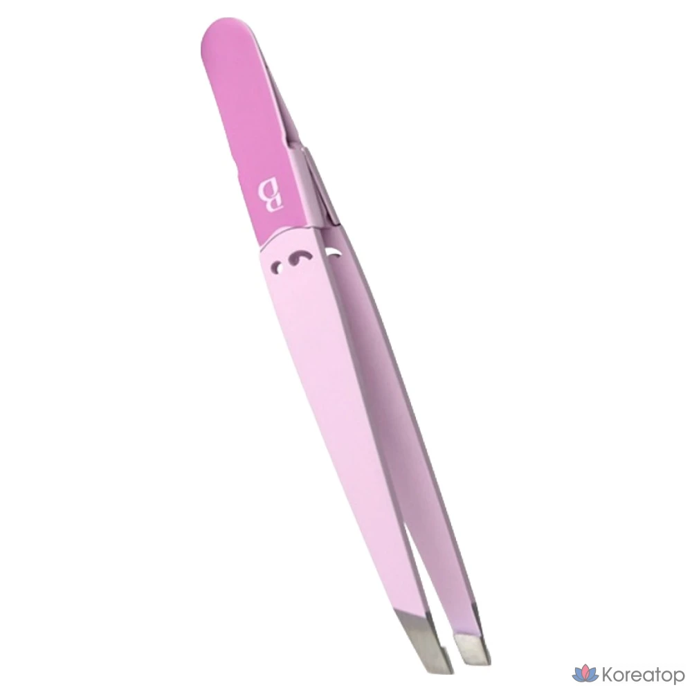 Пинцет для бровей BOCAS Eyebrow Waxing Tweezers STW-200, розовый, 1 шт.
