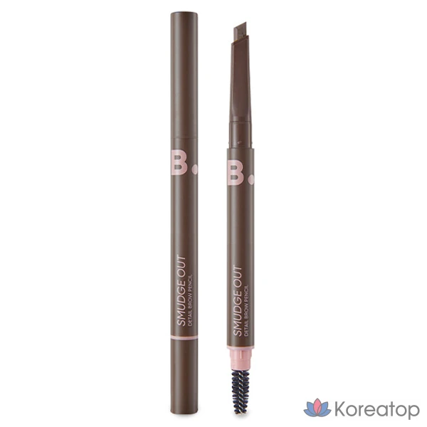 Карандаш для бровей Banila Co Viva Vanilla Smudge Out Detail Brow Pencil, оттенок 01 Deep Brown, 0.3 г, 1 шт.