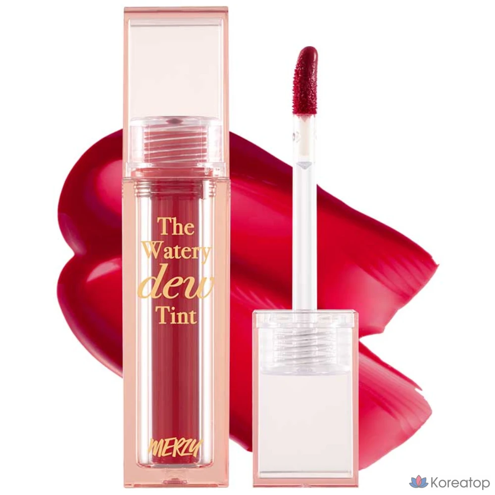 Тинт для губ MERZY The Watery Dew Lip Tint, оттенок WD5 Cherry Shot, 4 г, 1 шт.
