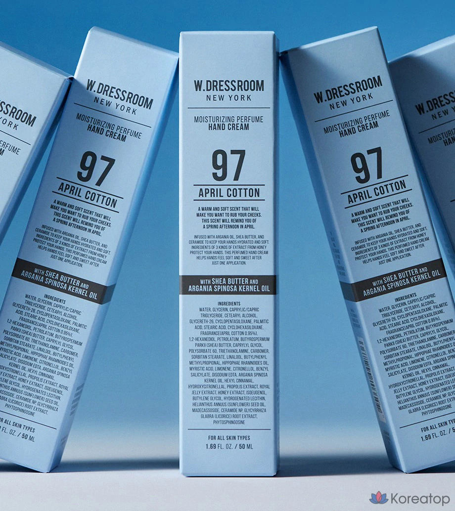 Крем для рук W.Dressroom Perfume Hand Cream 97 April Cotton, 50 мл, 1 шт.