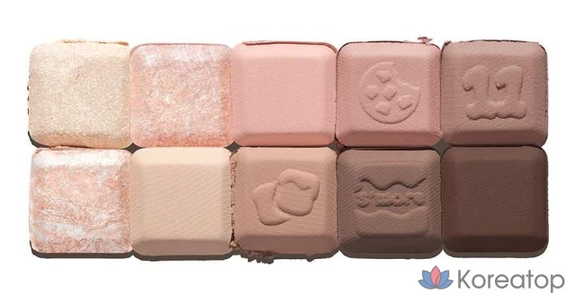Палетка теней для век Lilybyred Mood Keyboard Eye Palette, оттенок Chocolate Chip S'more, 1 шт., фото 2