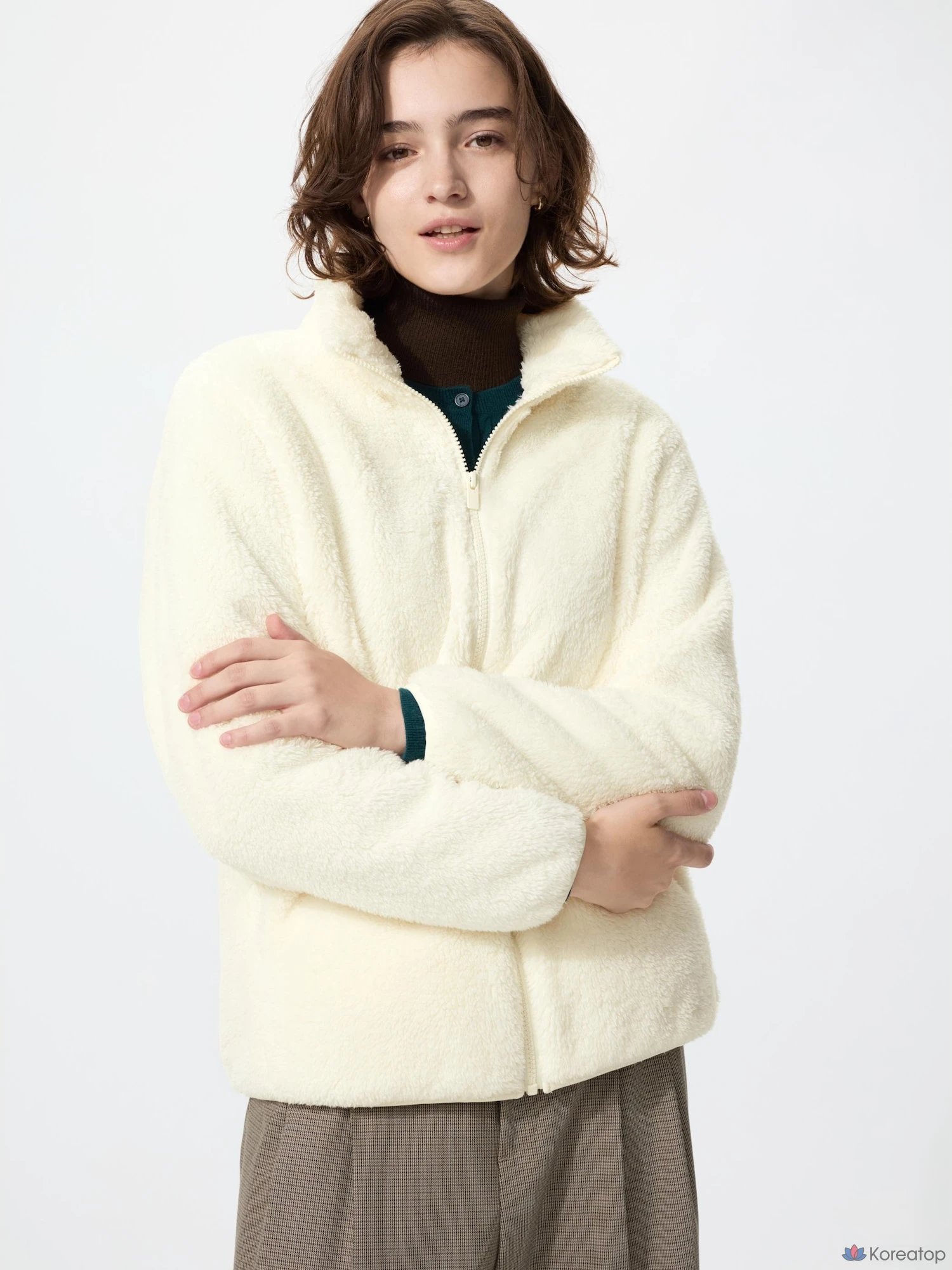 Куртка Uniqlo Fluffy Yarn Fleece Full-Zip Jacket