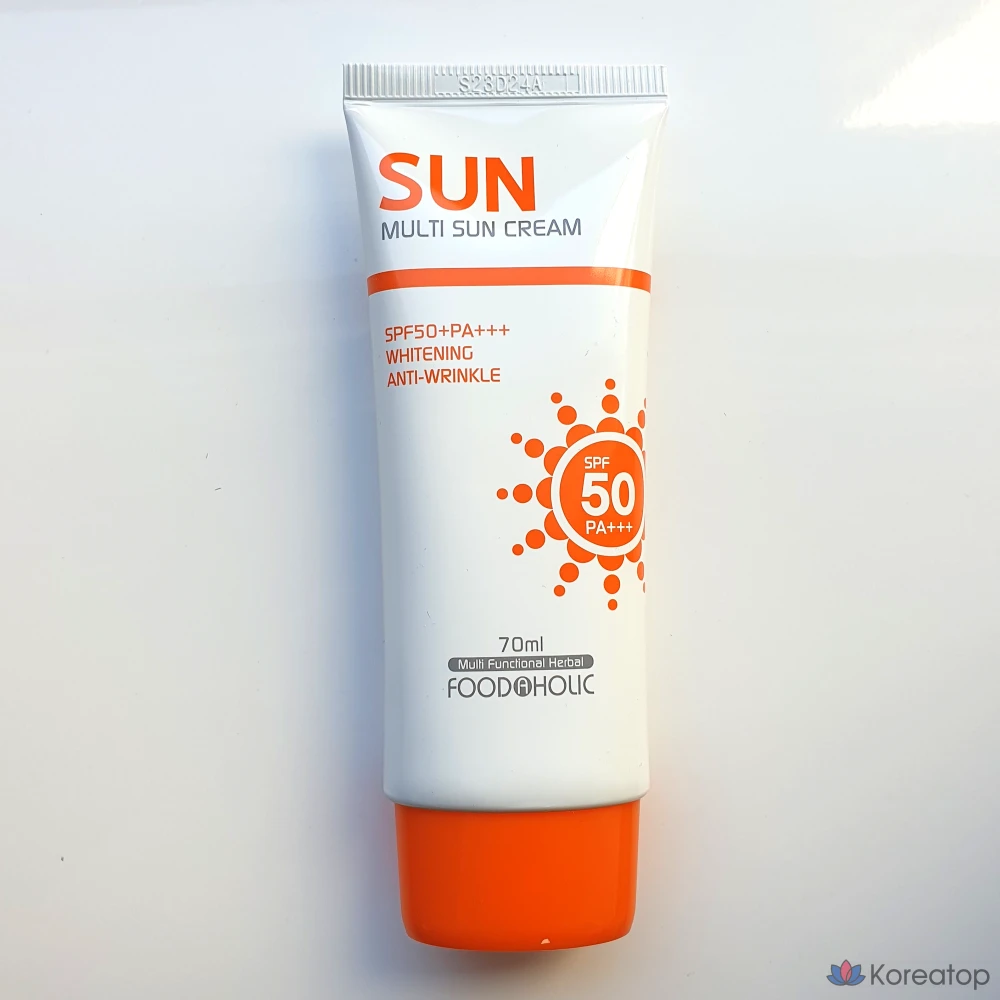 Солнцезащитный крем FoodaHolic Multi Sun Cream SPF50 PA+++, 70 мл, 1 шт.