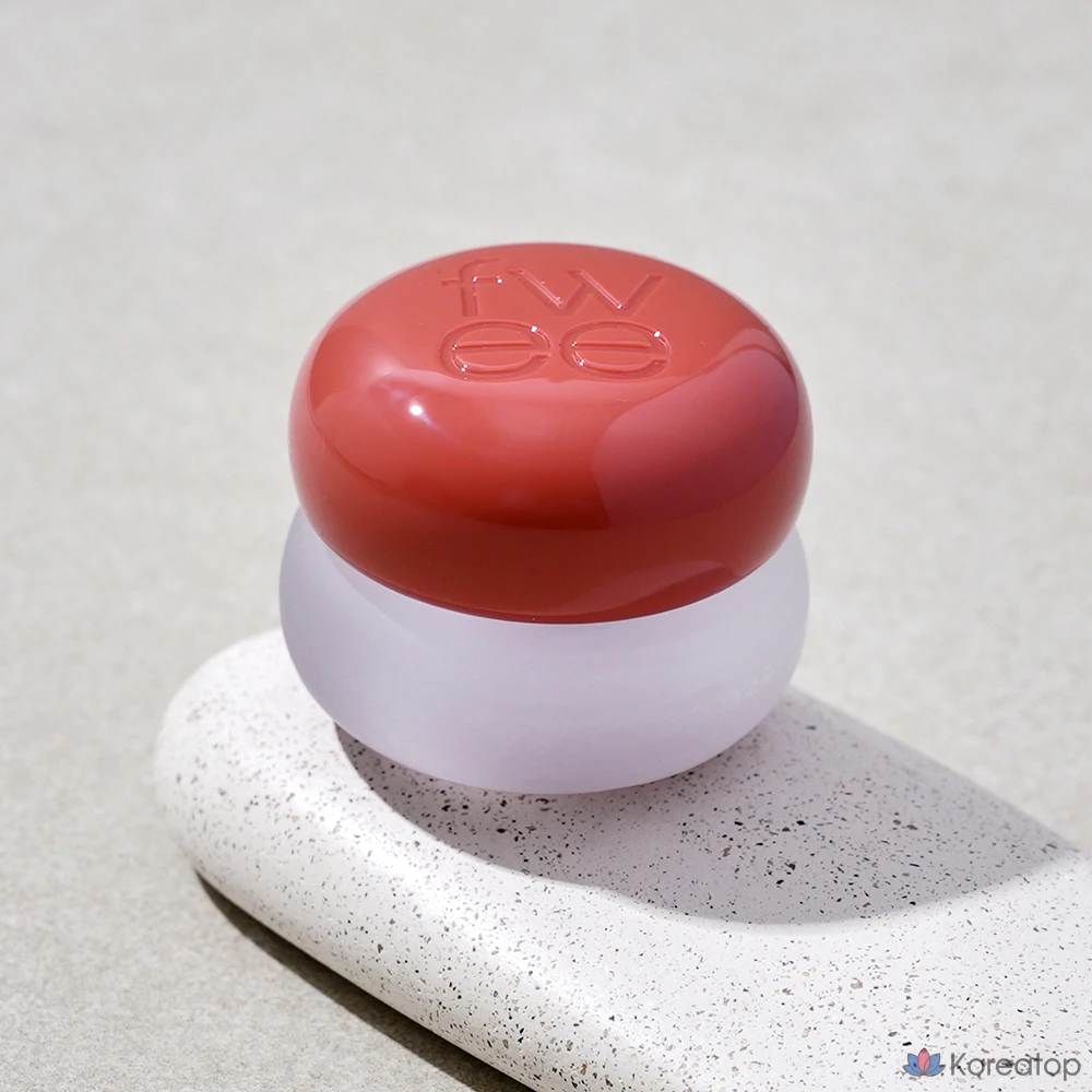 Бальзам для губ и щек fwee Lip & Cheek Blurry Pudding Pot, оттенок RS04 Memories, 5 г, 1 шт., фото 2