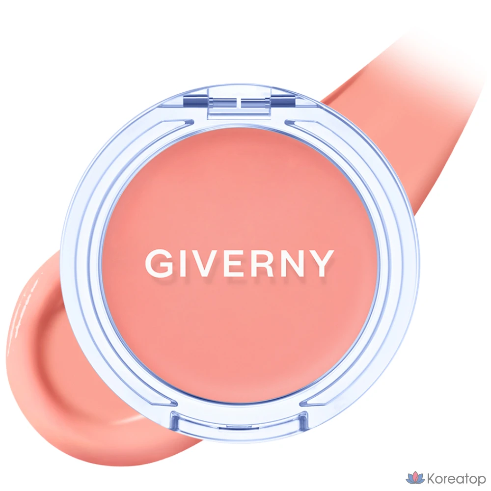 Румяна-крем Giverny Dewy Gel Glow Cream Blusher, оттенок 02 Mango Beige, 1 шт.
