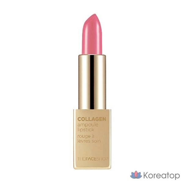 Губная помада The Face Shop Collagen Ampoule Lipstick, оттенок 12 Signature Red, 3.5 г, 1 шт.