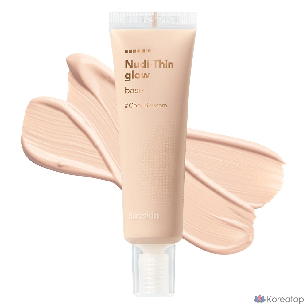 Тонер HANSKIN Nudy Thin Glow Base, оттенок Cool Blossom 17~21, 30 мл, 1 шт.